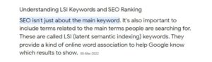 LSI keywords